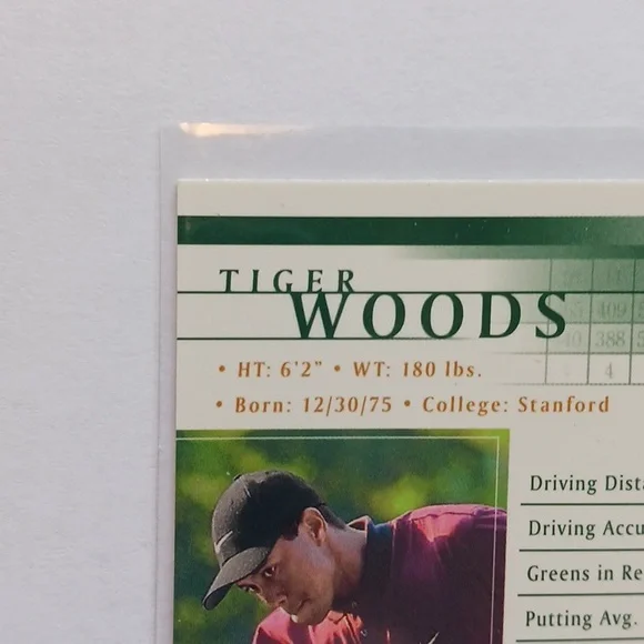 Tiger Woods Upper Deck Rookie Card #1 Gem 💎 Mint Condition 👌 2001 PGA Golf - Picture 10 of 10